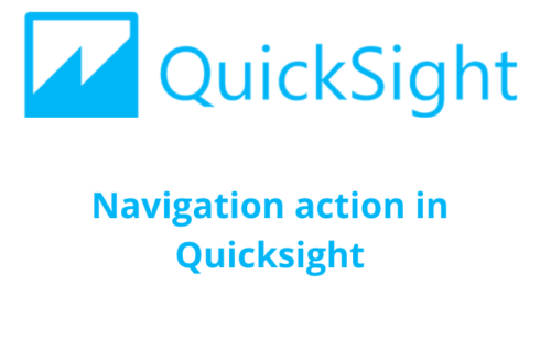 How to use navigation action in Quicksight?