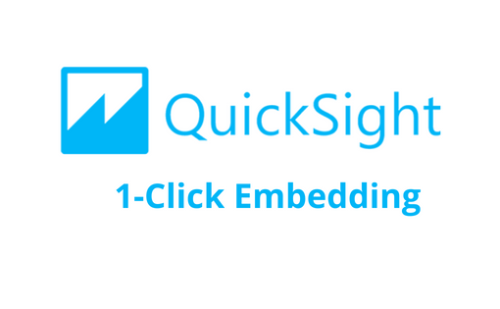 How AWS Quicksight 1-Click embedding works on web applications?
